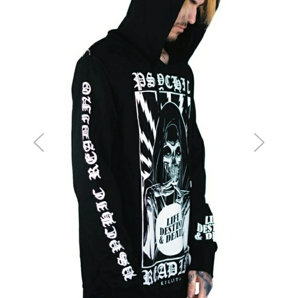 NWT! Killstar🕷 Psychic Pullover Hoodie Black - Picture 4 of 7